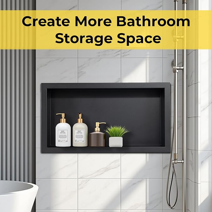Stainless Steel Shower Niche No Tile Needed Recessed - Image 4