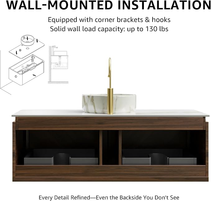 Yayzy 36” Floating Bathroom Vanity - Image 8