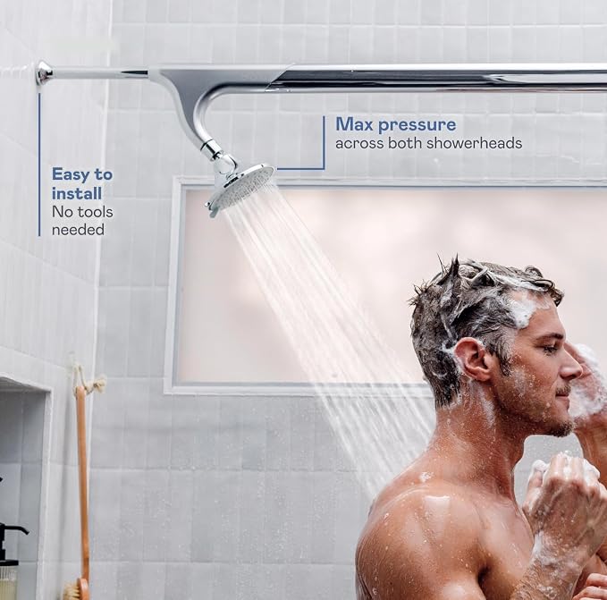 BOONA - The Original Tandem Shower | As Seen On Shark Tank | Double Shower Head - Image 3