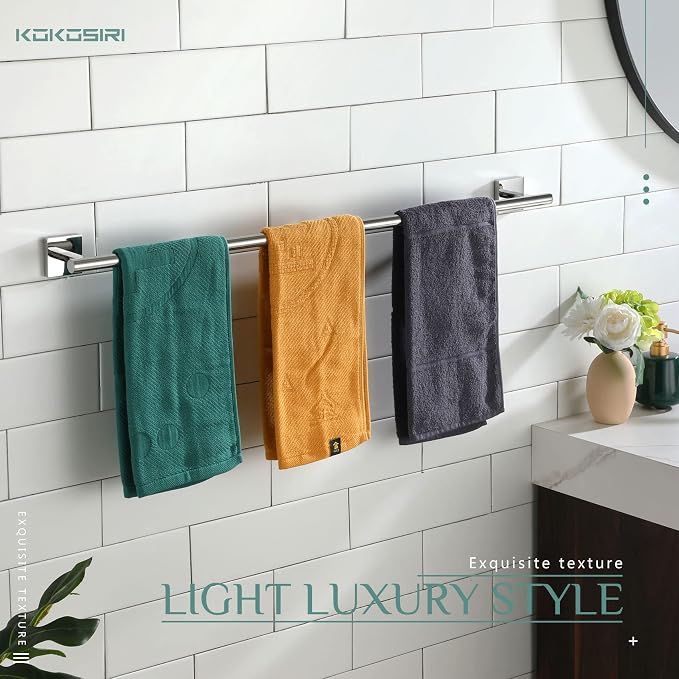 KOKOSIRI 32'' Towel Bar Bathroom Towel Holder - Image 5