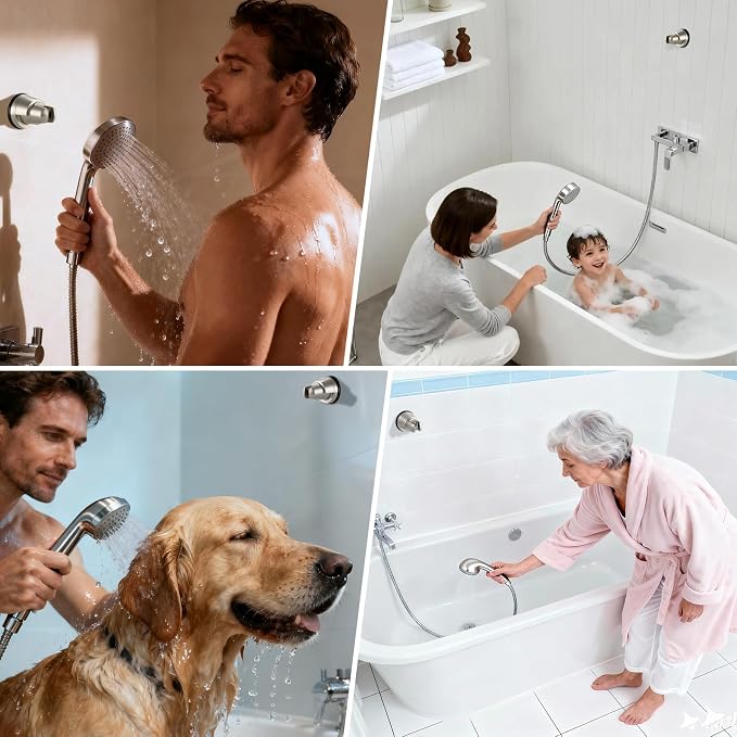 2 Pack Vacuum Suction Cup Shower Head Holder, Removable Shower Head Bracket - Image 9