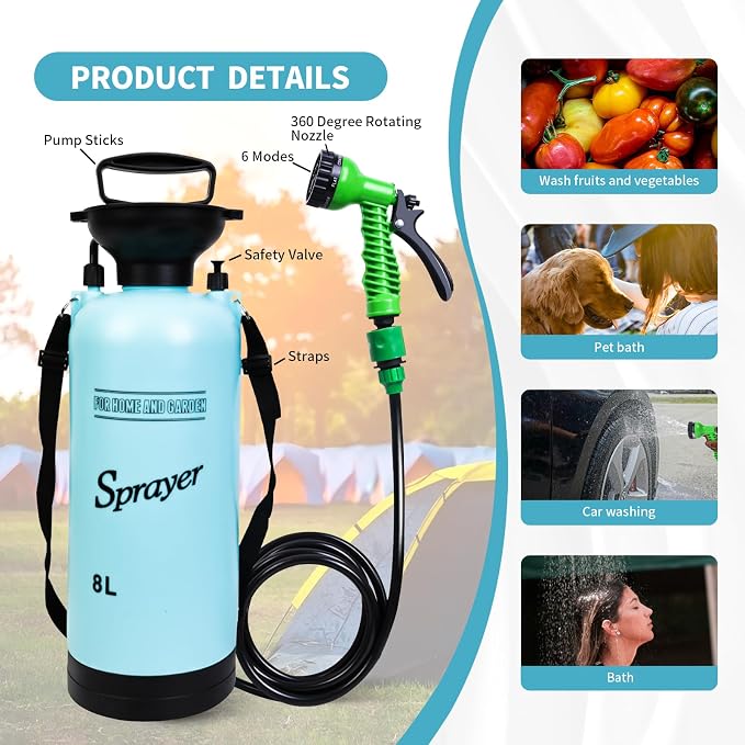 2.1 Gallon Portable Shower for Camping - Image 3