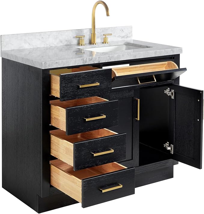 ARIEL Hepburn 43 Inch Single Rectangular Sink Bathroom Vanity - Image 6