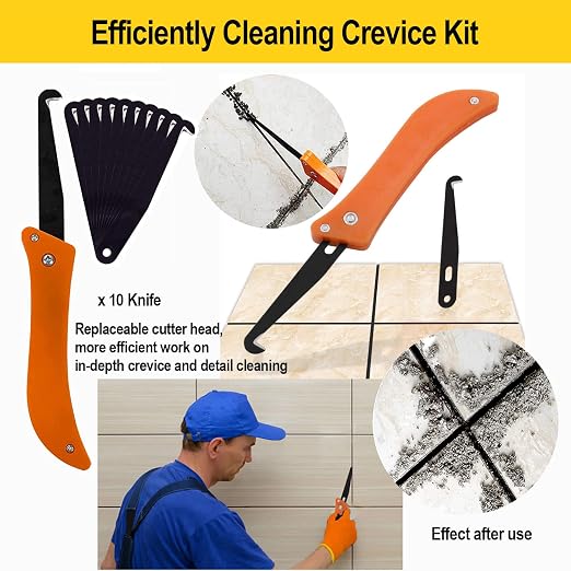 25pcs Grout Removal Tool, Caulking Removal Tools Tile Grout Saw and Grout Hand - Image 4