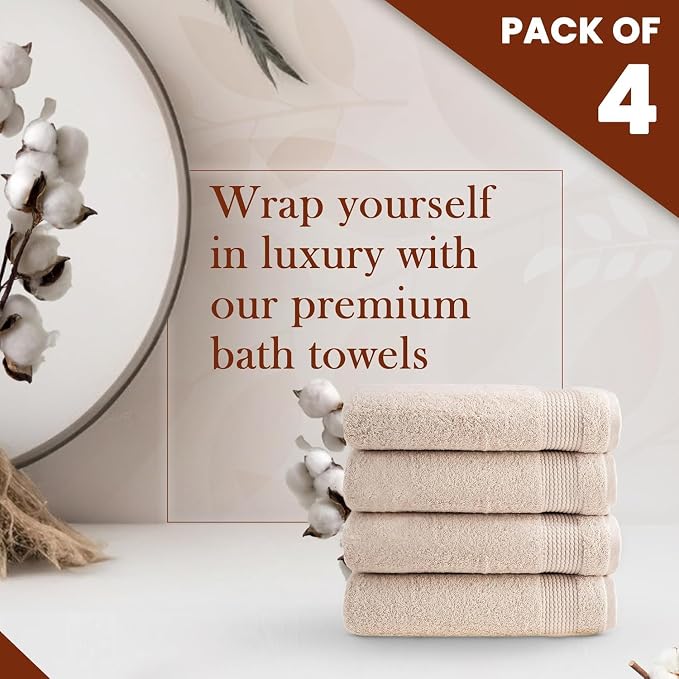 HALLEY Turkish Cotton Towels Bath Towels Super Soft Highly Absorbent 100% - Image 4