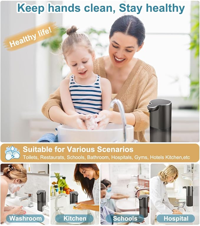 Soap Dispenser, Automatic Foaming Soap Dispenser - Image 8