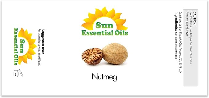 Sun Essential Oils Nutmeg Essential Oil – Aromatherapy Nutmeg Oil - - Image 2