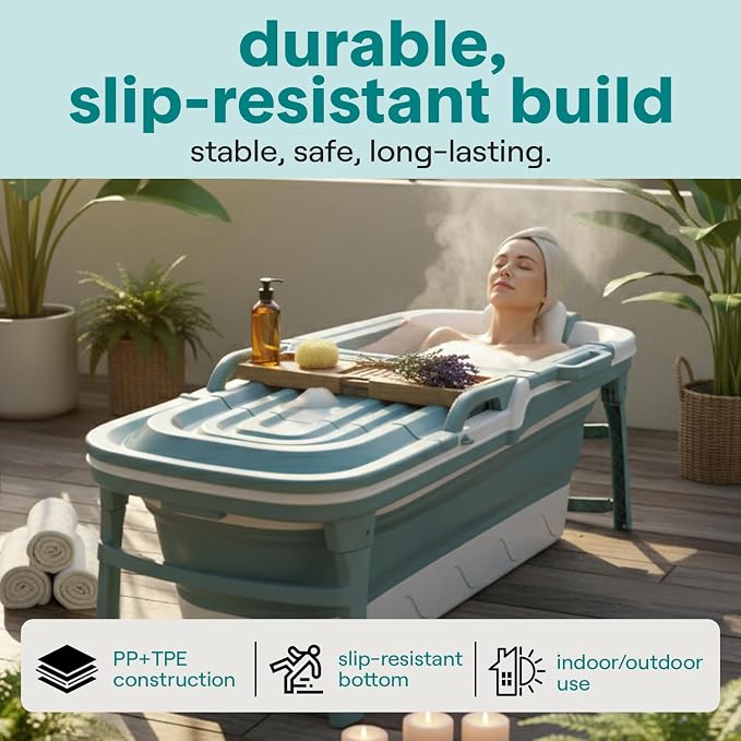 SereneLife 59" Portable Bathtub - Image 6