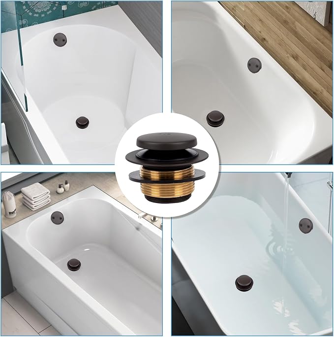 Bronze Bathtub Tub Drain Conversion Kit - Image 7