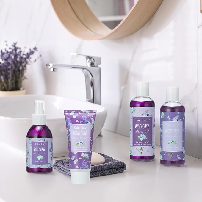 Bath & Shower Spa Basket Gift Set, Perfume Scent spa kit - Image 7