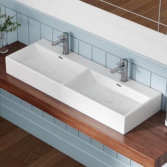 Eridanus Bathroom Vessel Sinks 48" x 16.5", Premium Wall Mount Bathroom Vanity by ERIDANUS