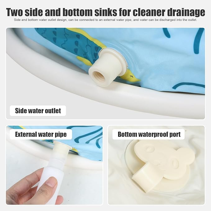 Portable Tub for Adults, Large Collapsible Foldable Bathtub 56in Length - Image 6