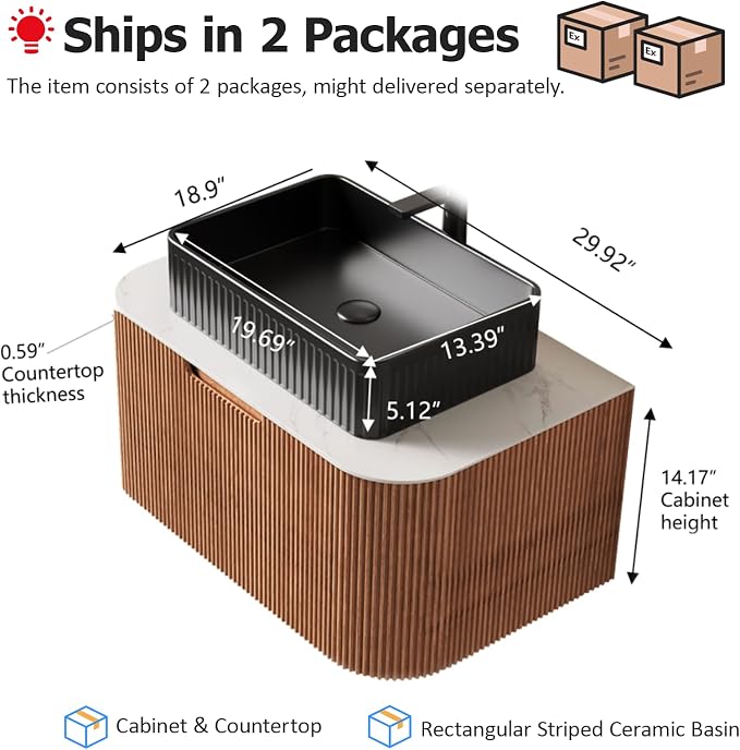 30" Floating Bathroom Vanity - Image 2