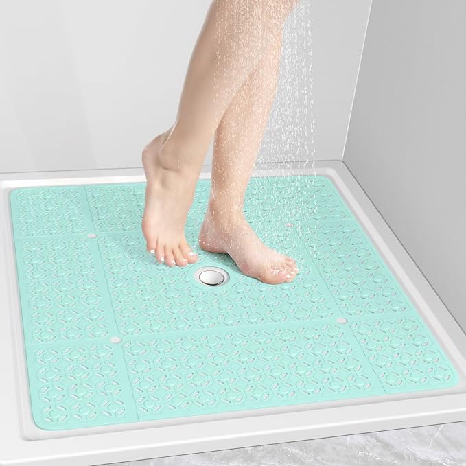 OTHWAY Square Shower Mat, TPE Anti Slip Shower mat by OTHWAY