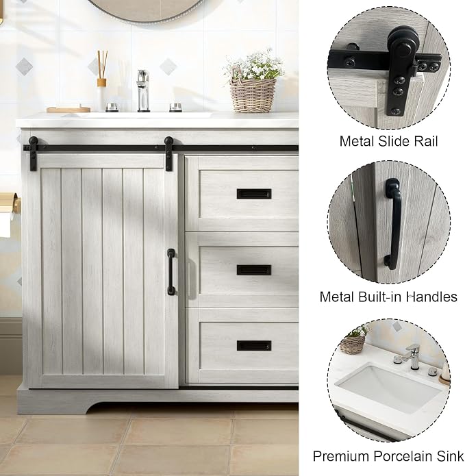 Modern Bathroom Vanity 54inch - Image 7