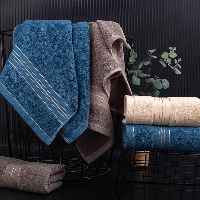 3 Pack Hand Towels for Bathroom, Cotton Soft Absorbent Decorative Hand Towel - Image 6