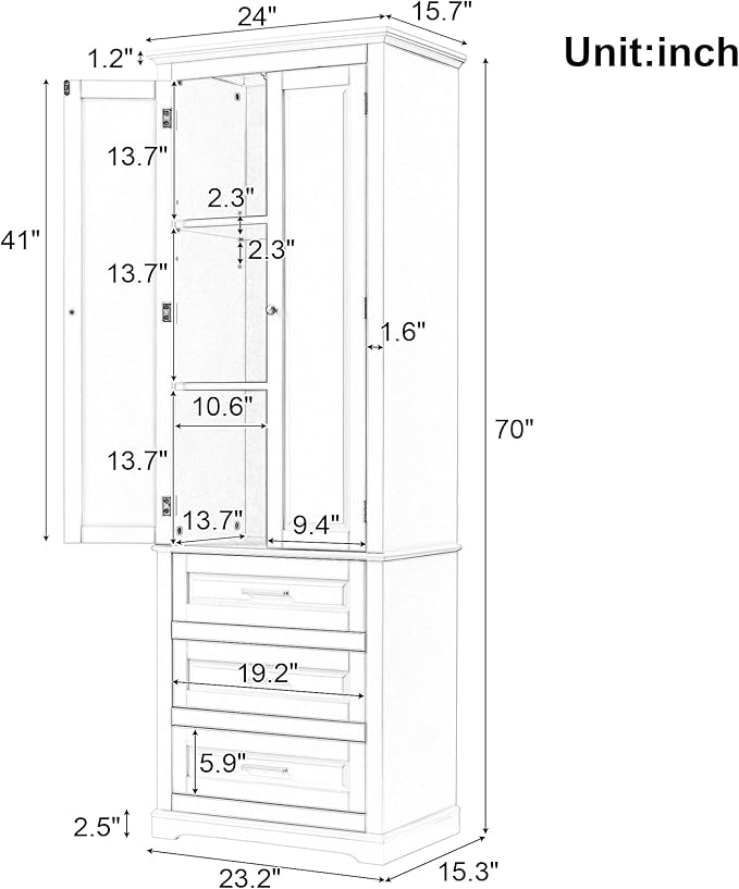 Polibi Tall Storage Cabinet - Image 2