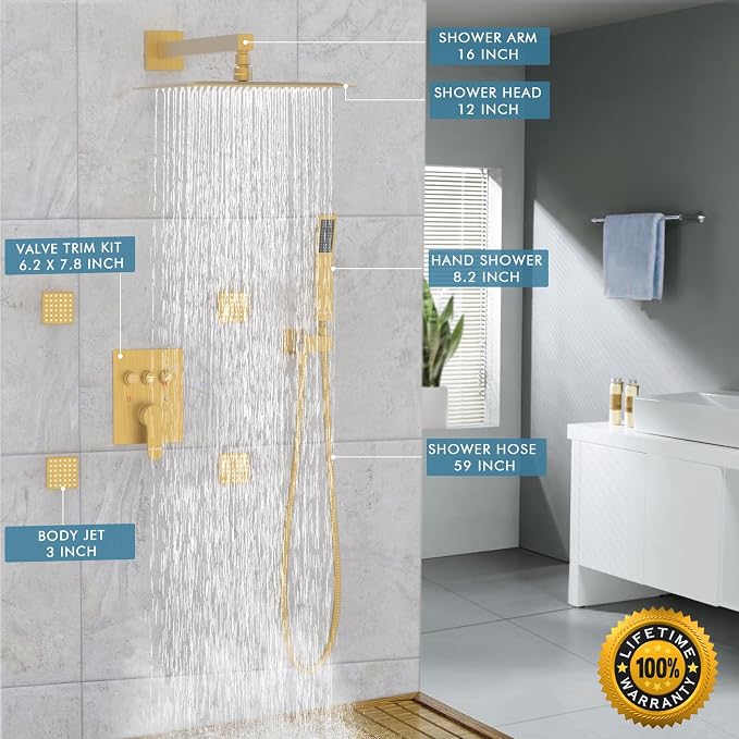 Brushed Gold Shower System - Image 3