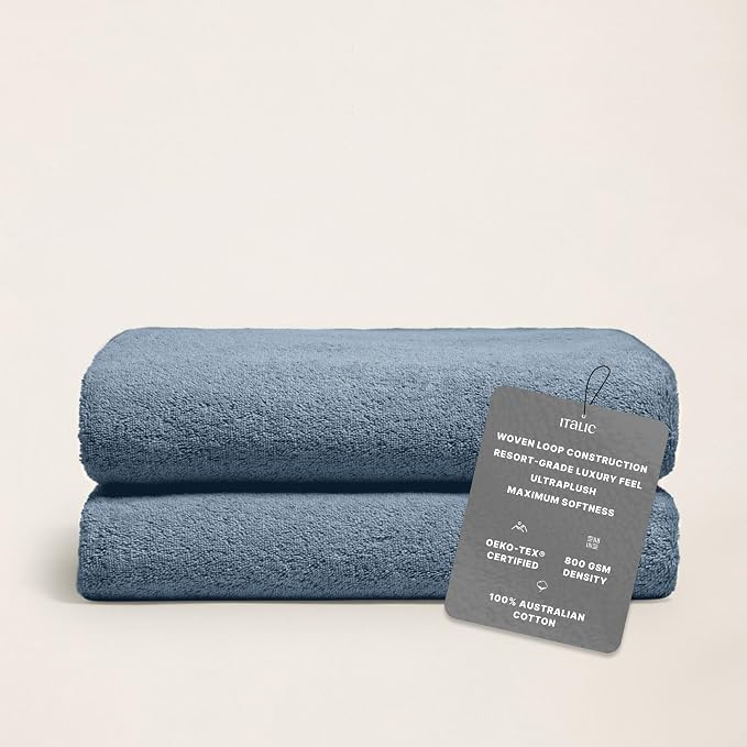 Italic Ultraplush 100% Australian Cotton Bath Sheets - Image 2