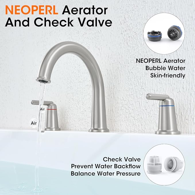 Roman Bathtub Faucet 2-Handle Tub Filler - Image 4