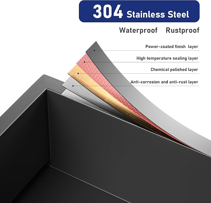 Stainless Steel Shower Niche 18" X 12" Matte Black No Tile Needed Niche Shower - Image 4