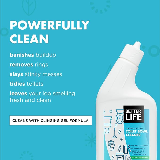 Better Life Toilet Bowl Cleaner, Plant-based, Stain & Odor Remover, Tea Tree & - Image 3