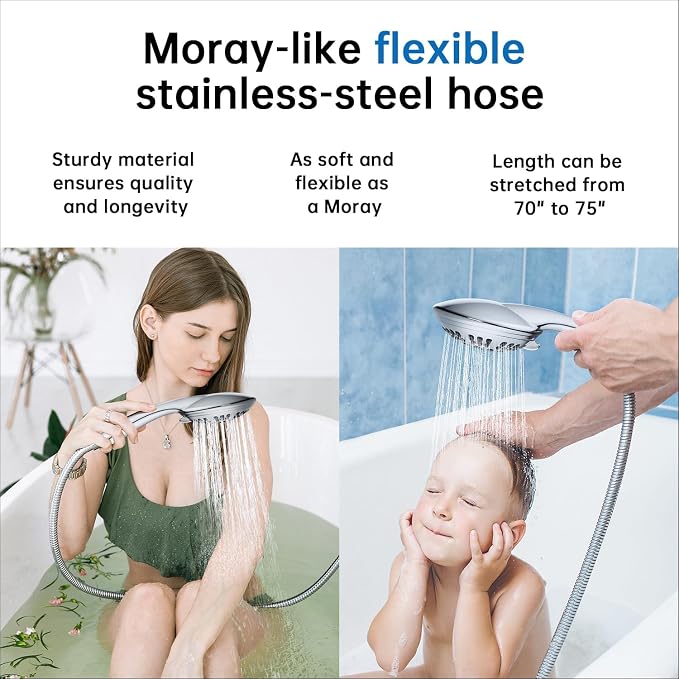 G-Promise High Pressure Shower Head 6 Spray Setting - Image 4