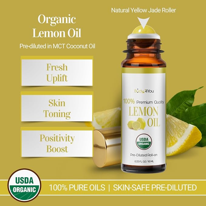 BodyJ4You Lemon Essential Oil Roll On - Image 2