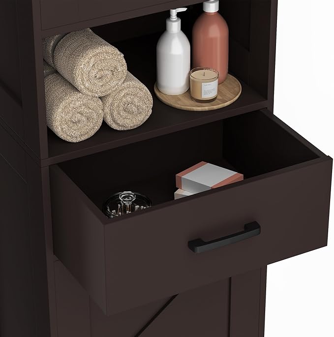 Homhedy 67" H Tall Bathroom Storage Cabinet - Image 6