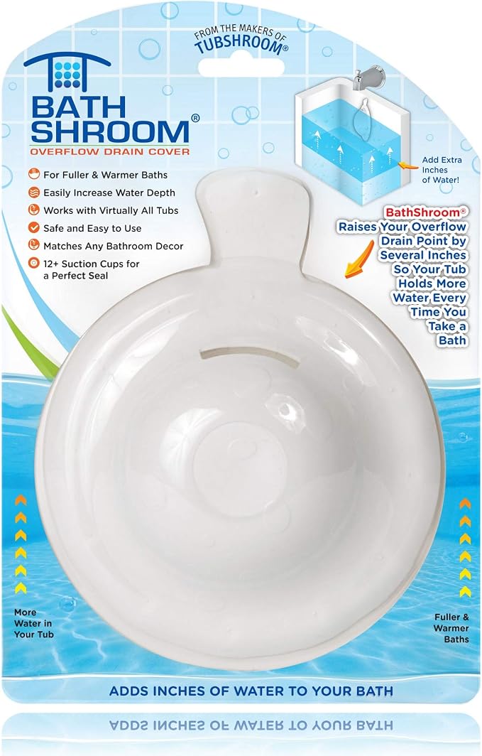 BathShroom BTHSH620 Overflow Drain Cover by TubShroom