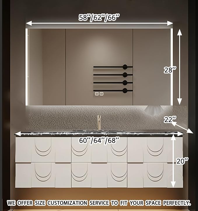 Floating Bathroom Vanity, Single Sink Vanity - Image 2