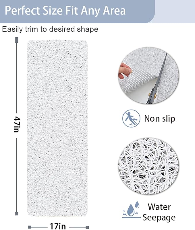 Mecko Loofah Bath Mat for Tub - Image 2