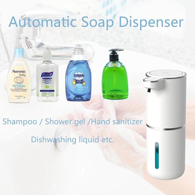 Automatic Liquid Soap Dispenser, Touchless Hand Soap Dispenser 13.5oz/400ml USB - Image 7