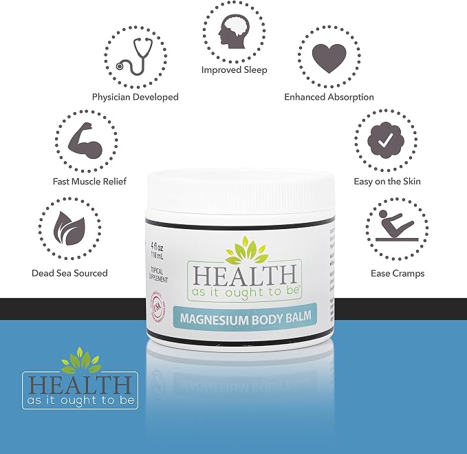 Magnesium Body Balm for Muscle Relief | All Natural Magnesium Oil Body Balm - Image 3