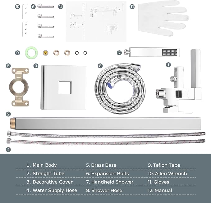 Free Standing Tub Faucet Chrome: ALEASHA High Flow Max 6.74 GPM Free Standing - Image 9