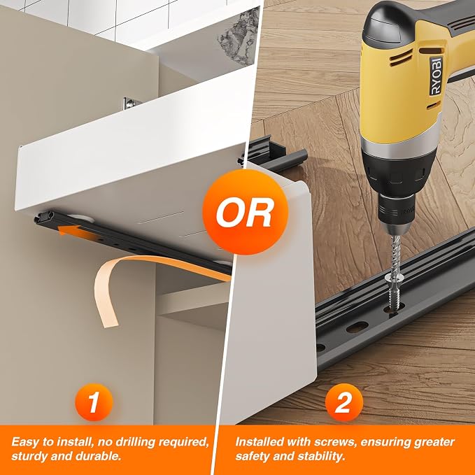 LEGUANG 2 Pack Expandable Pull-Out Cabinet Organizers - Image 7