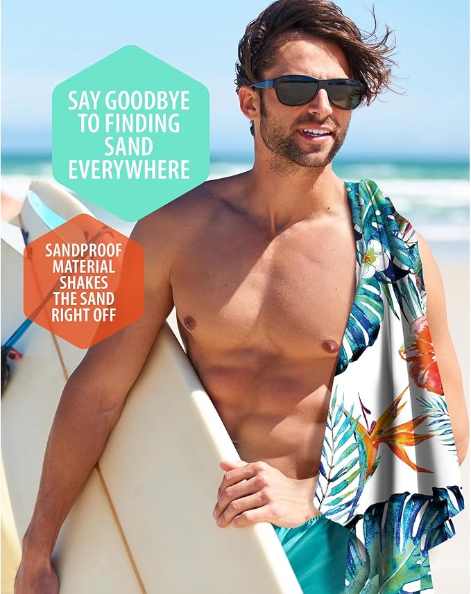 VENTURE 4TH Microfiber Beach Towel: Quick-Dry, Sandproof and Lightweight - Image 9