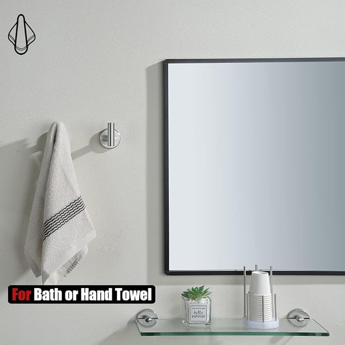 JQK Bath Hardware Towel Bar Accessory Set, 5-Piece Bathroom Accessories - Image 5