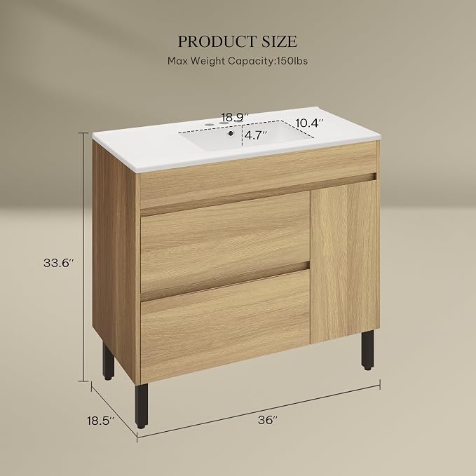 YITAHOME 36 Inch Bathroom Vanity - Image 2