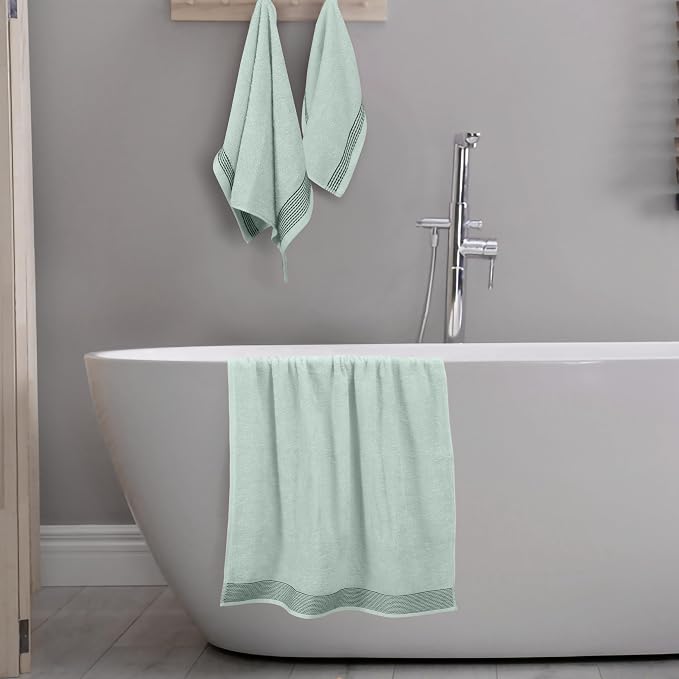 Belizzi Home Ultra Soft 3 Pack Cotton Towel Set, Contains a Bath Towel 28x55 - Image 4