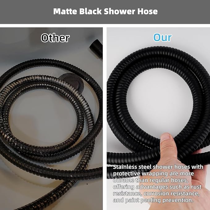 Shower Hose, 79 inch Long Replacement Shower Hoses, Stainless Steel Leakproof - Image 7