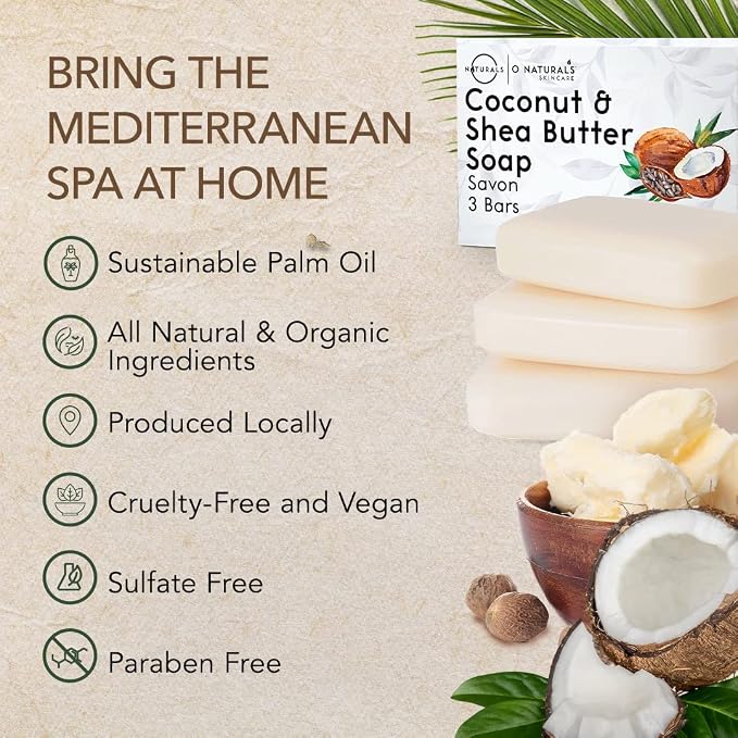O NATURALS 3-Pack Organic Soap Bar 4oz each Set - Image 6