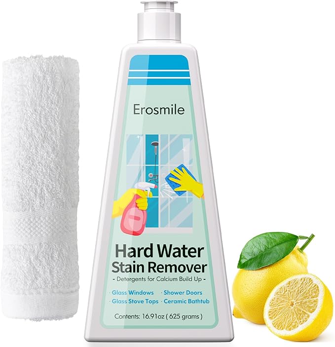 Hard Water Stain Remover, Shower Glass & Shower Door Cleaner, Removes Calcium by Unknown