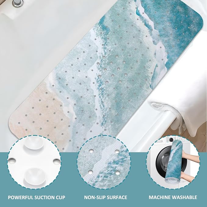 Beach Bathtub Mat Non Slip, Baby Bath Mat - Image 5