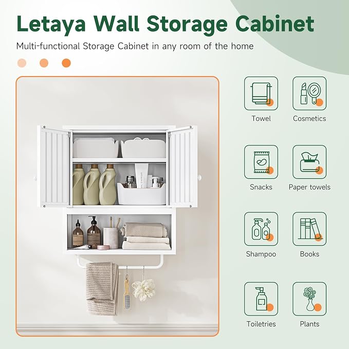 Letaya Metal Bathroom Wall Cabinet - Image 7