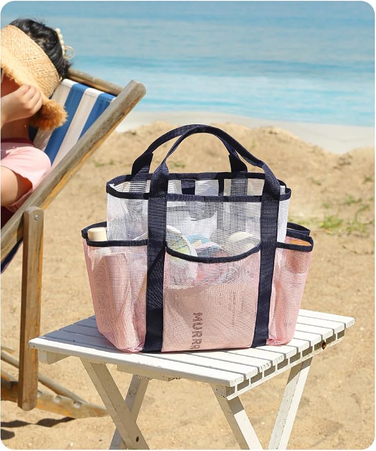 NAJIAKA Mesh Shower Caddy Bag Portable, Travel Toiletry, Organizer - Image 7