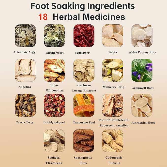 30 Bags Herbal Foot Soak, Foot Bath Herb, Foot Spa Bath Soak Foot Detox Soak to - Image 2