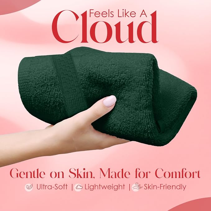 RIVERSIDE 12 Pack Premium 100% Cotton Face Washcloths, 550 GSM, 12 x 12 Inches - Image 3