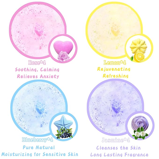 Bath Foot Bombs, 16 Pack Foot Soak - Image 4