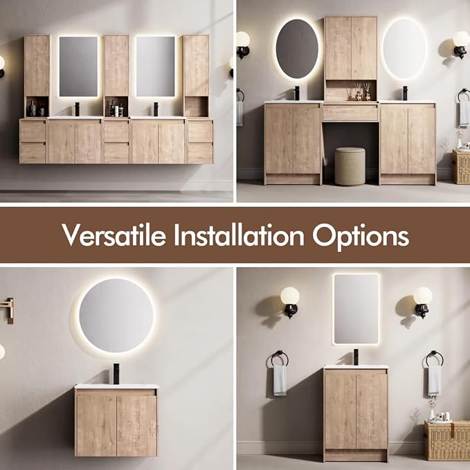 MORVANO 72" Bathroom Vanities Cabinet - Image 6